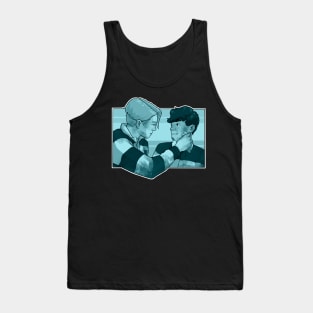 Nick and Charlie - heartstopper drawing - rugby Tank Top